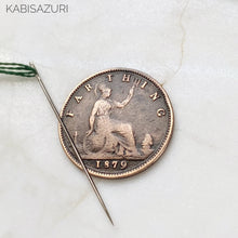 Load image into Gallery viewer, Antique Coin Needleminder | 1879 Farthing