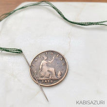 Load image into Gallery viewer, Antique Coin Needleminder | 1879 Farthing